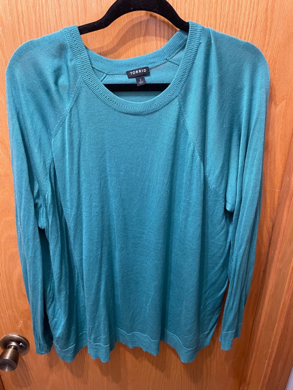 torrid Teal Lightweight Long Sleeve Top